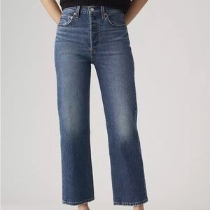 Levi’s Ribcage Straight Ankle Blue Jeans